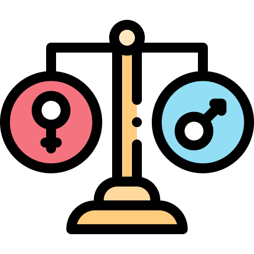 Gender equality gender equality woman man icon