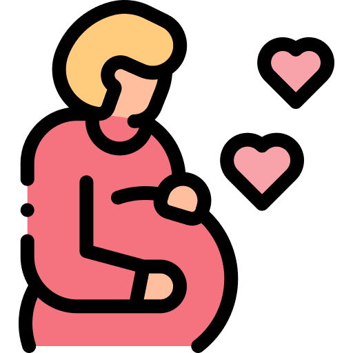 Pregnant healthcare and medical kid and baby pregnant icon