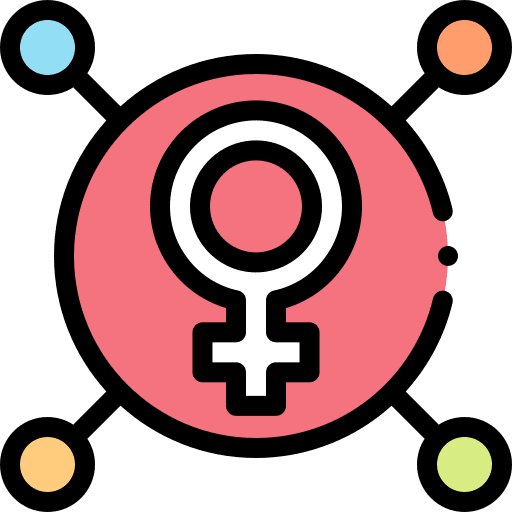 Rights feminism women shapes and symbols icon