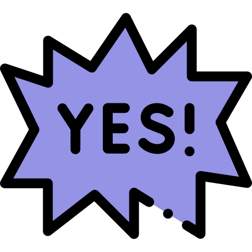 Yes communications yes voting icon
