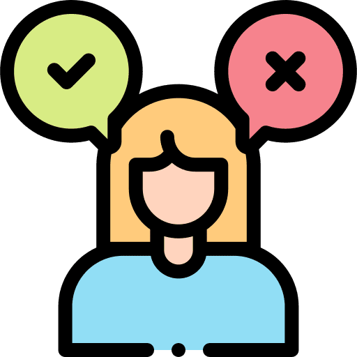 Election election yes or no bad icon