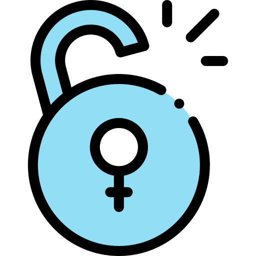 Feminism freedom feminism shapes and symbols icon