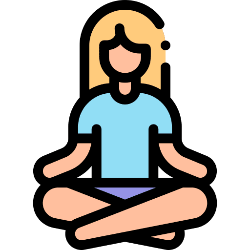 Meditation wellness relax meditation icon