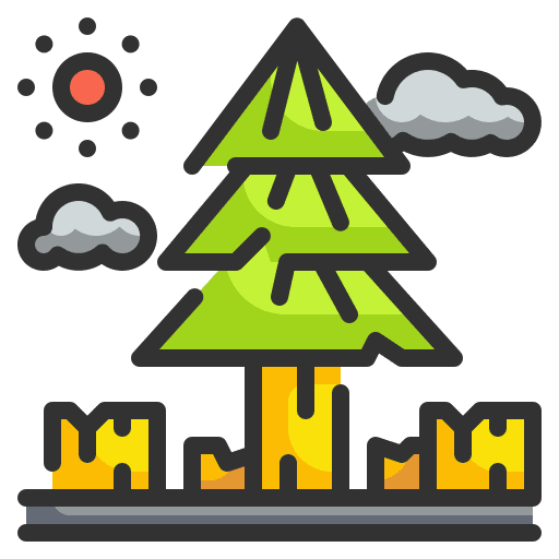 Deforestation forest wood ecology and environment icon