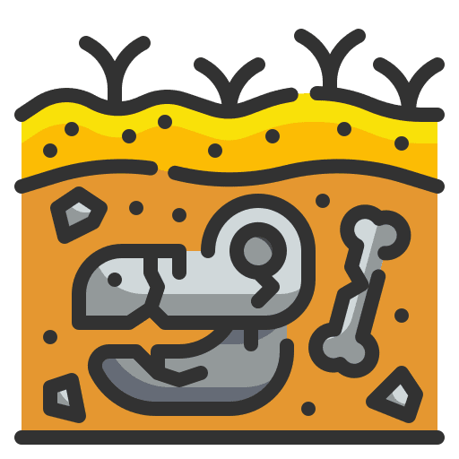 Extinction paleontology extinction dinosaur icon