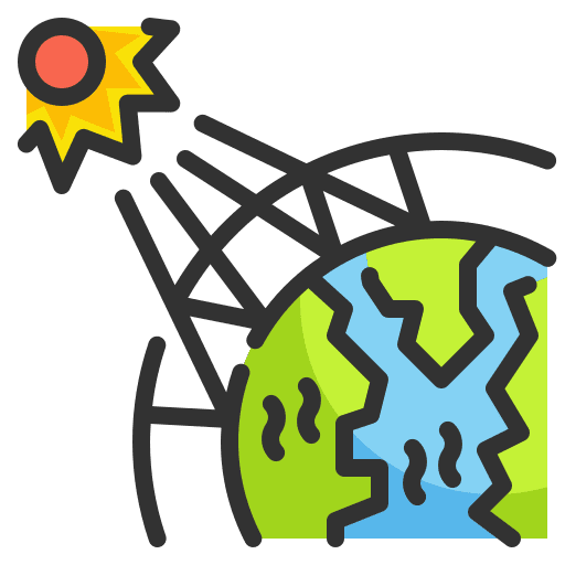 Greenhouse effect world earth greenhouse effect icon