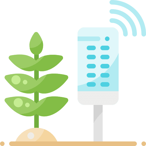 Plant notification monitoring planting icon