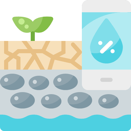 Soil analysis analyze ground icon