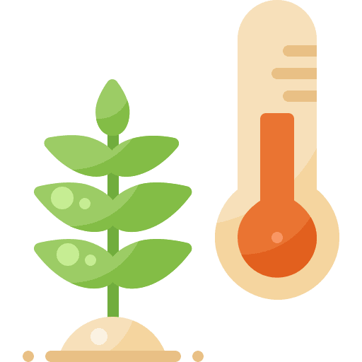 Temperature garden planting smart farming icon