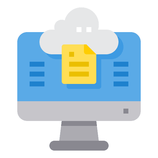 Cloud cloud computer data icon