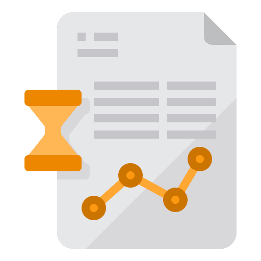 Project date time and date business and finance icon
