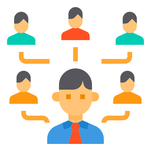 Team networking partnership partner icon