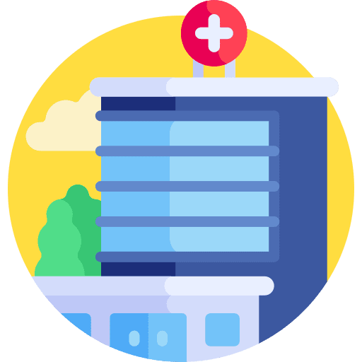 Hospital transmission pandemia virus icon