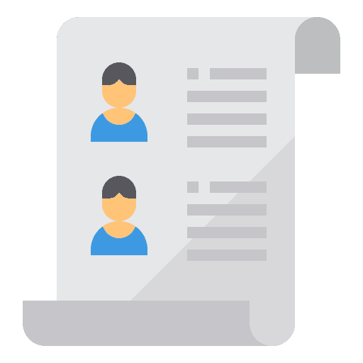 Resume business profile files and folders icon