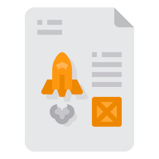 Startup startup management rocket icon