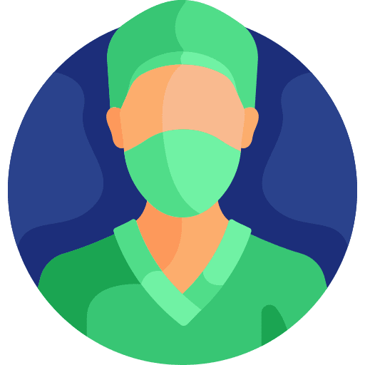 Surgeon healthcare people avatar icon