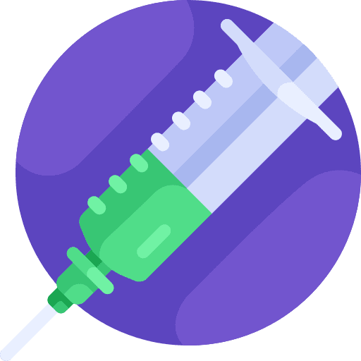 Syringe medical injection syringe icon
