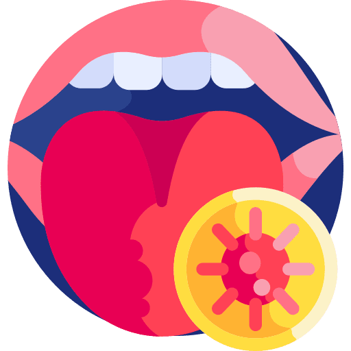 Mouth medical healthcare covid 19 icon