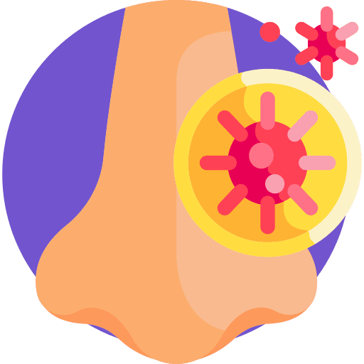 Nose plague nose healthcare icon