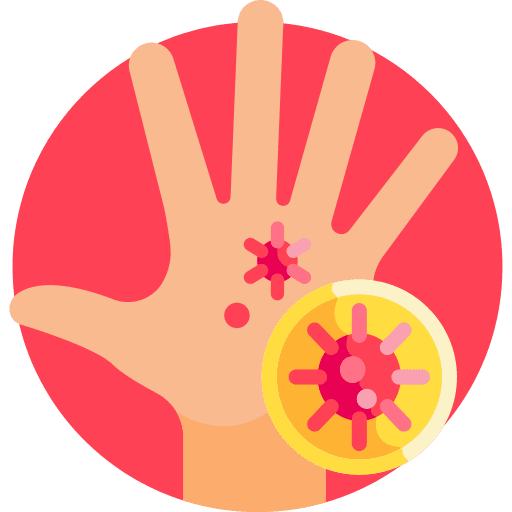 Hand covid 19 healthcare medical icon