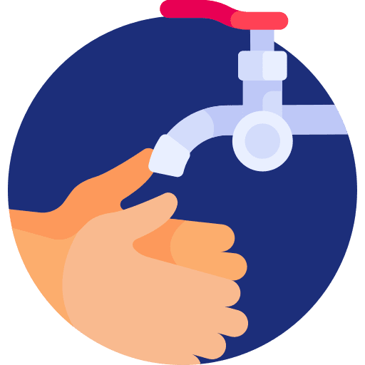 Hand wash healthcare virus transmission icon