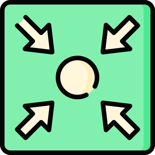 Assembly point assembly point signaling arrows icon