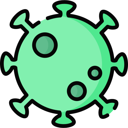 Virus mold biology medical icon
