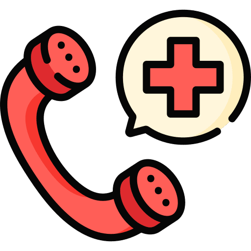 Emergency call fire alarm security emergency call icon