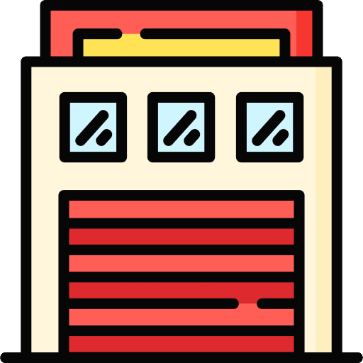 Fire station building fire station buildings icon