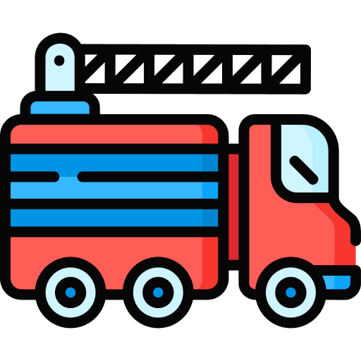Fire truck healthcare and medical nature automobile icon
