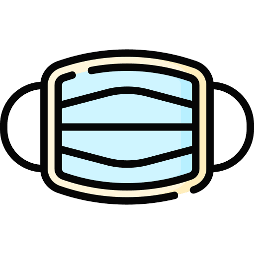 Medical mask healthcare and medical health coronavirus icon