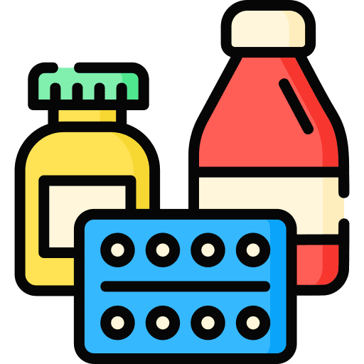 Medicine drugs blister tablet icon