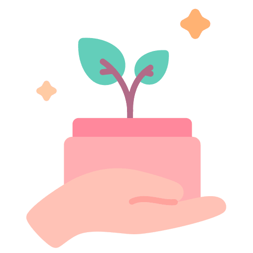 Organic product skincare safe cosmetic icon