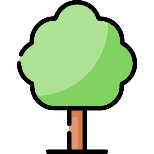 Tree forest garden botanical icon