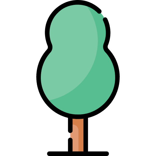 Tree nature garden botanical icon