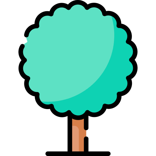 Tree nature yard botanical icon