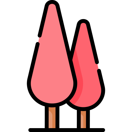 Tree botanical yard forest icon