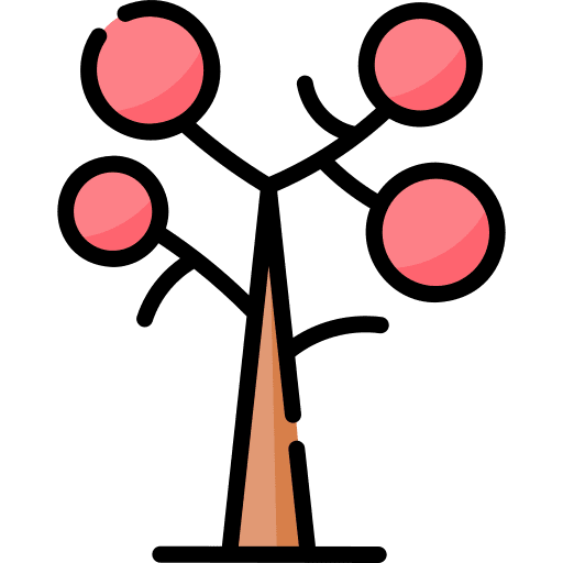 Tree forest botanical yard icon