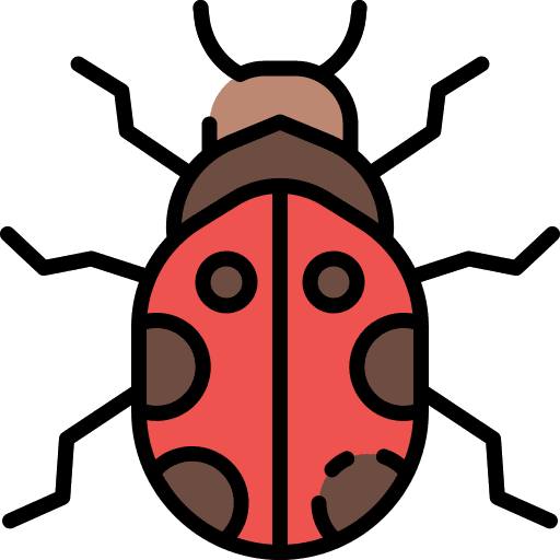 Ladybug garden animal bug icon