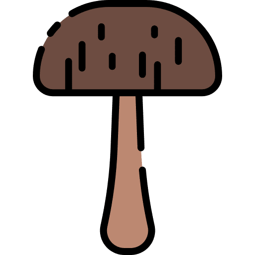 Mushroom farming and gardening mushroom food and restaurant icon