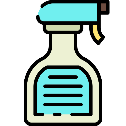 Water spray spray healthcare and medical glass cleaner icon