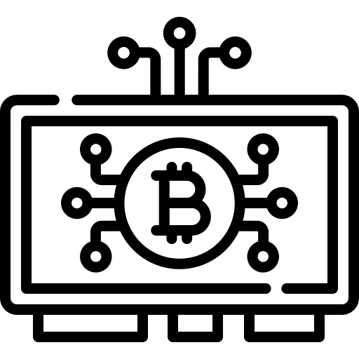 Crypto money crypto gpu icon