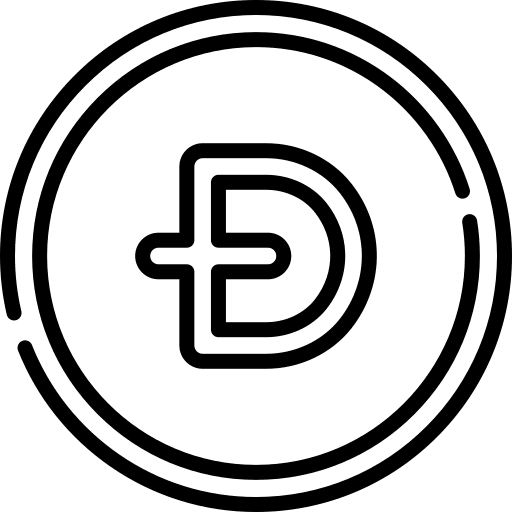 Doge coin money cryptocurrency icon