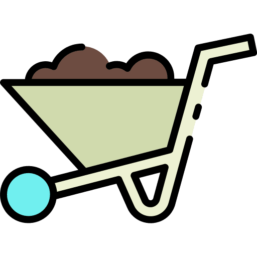 Wheelbarrow construction soil wheelbarrow icon