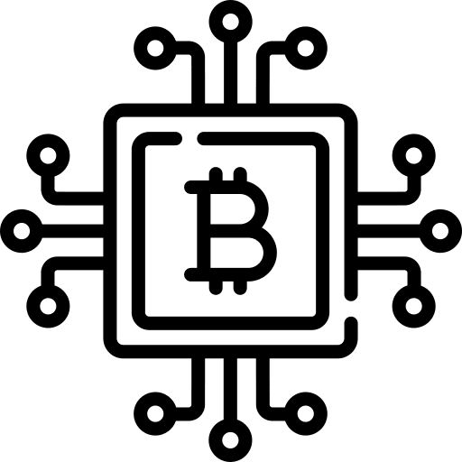 Bitcoin business and finance blockchain bitcoin icon