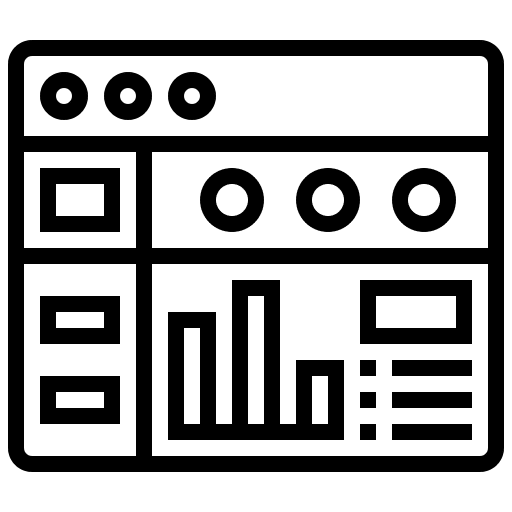 Dashboard dashboards browser webpage icon