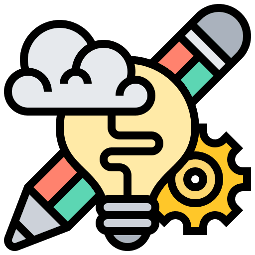 Design thinking strategy idea design thinking icon