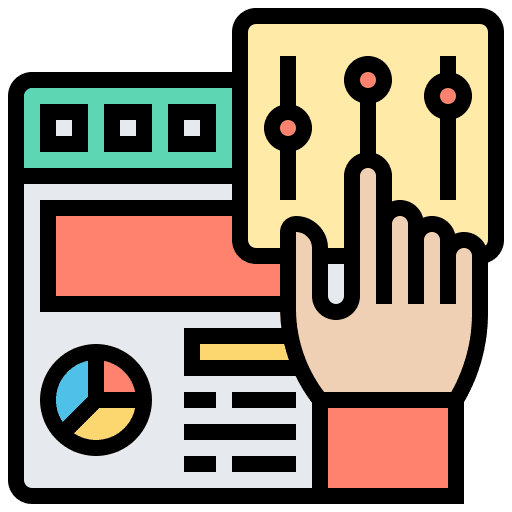User interface interface business and finance interactive icon