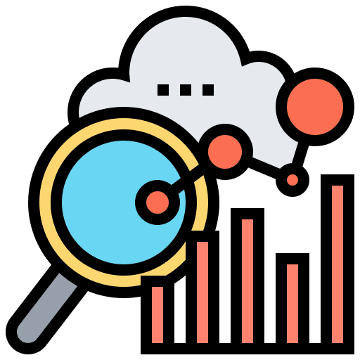 Performance benchmark stats analytics icon