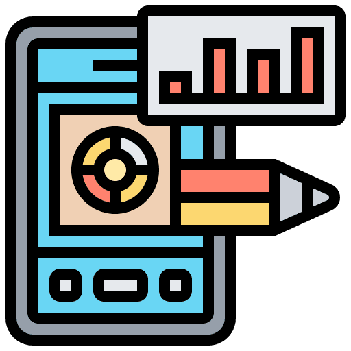 Prototype monitor computer creation icon